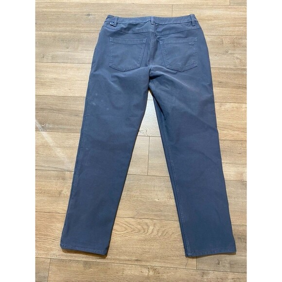 Lululemon Tech Canvas ABC Mens 32X32 Slim Stretch Desert Blue LM5AQIS Pants - Picture 6 of 9